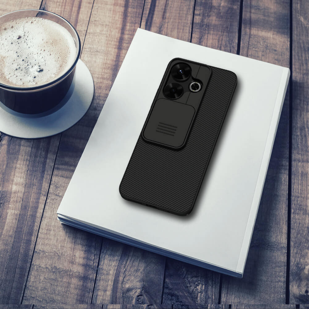 Чехол-крышка NILLKIN для Xiaomi Redmi Note 13R 5G, Xiaomi Redmi 13 4G, Xiaomi Poco M6 4G (серия CamShield case)